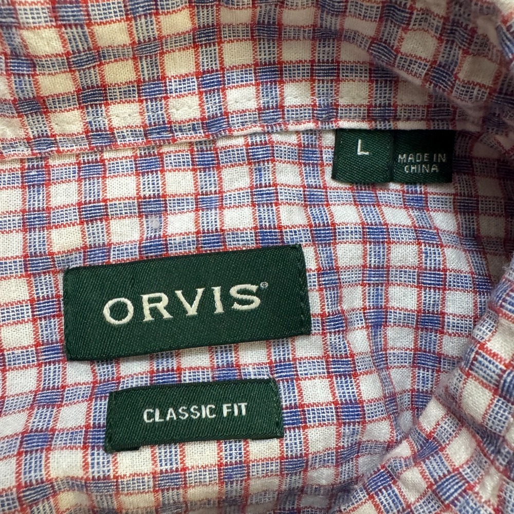 Orvis Classic Fit Shirt Mens L Lot of 5 Plaid Button Front Short Sleeve - Picture 7 of 16
